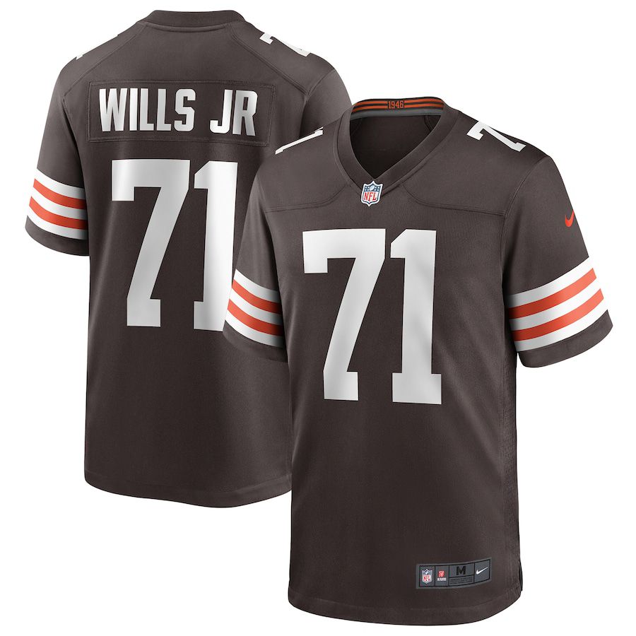 Men Cleveland Browns 71 Jedrick Wills Jr Nike Brown Player Game NFL Jersey